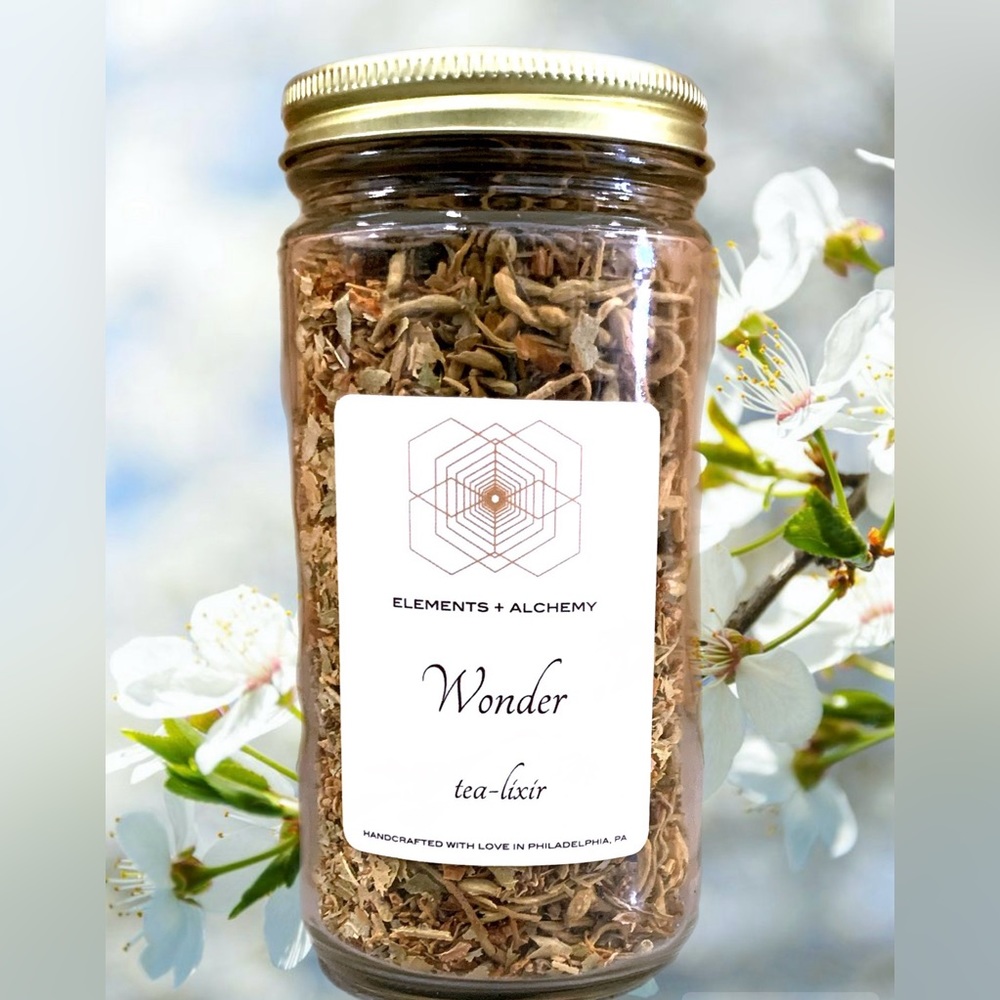 WONDER 💭 ORGANIC 🔆 FRESH 🪂 LOOSE LEAF TEA - SEALED IN MASON JAR 🫙